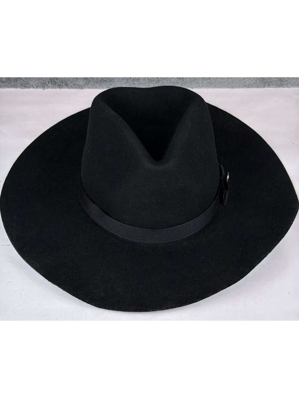 Rockin' C Highway black wool felt fashion western hat size Medium